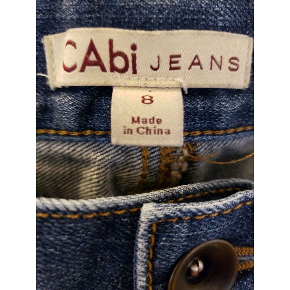 Cabi Denim Jeans Style 175 Sz 8 Blue Straight - Picture 3 of 10